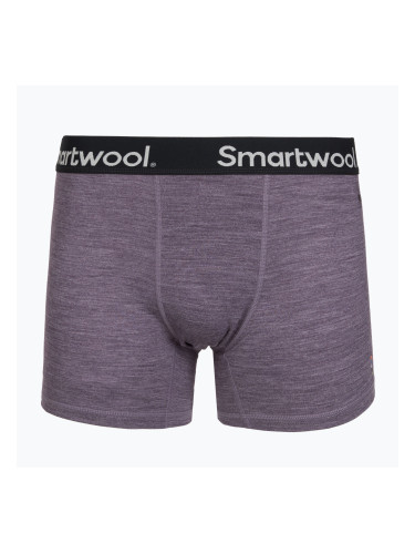 Мъжки термоактивни боксерки Smartwool Merino Boxer Brief Boxed purple storm heather