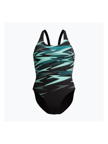 Дамски цял бански костюм Speedo Hyperboom Placement Muscleback dark teal
