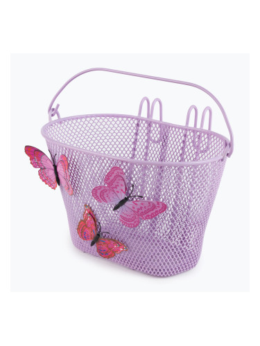 Basil Jasmin Кошница за велосипед с пеперуди лилава B-30134