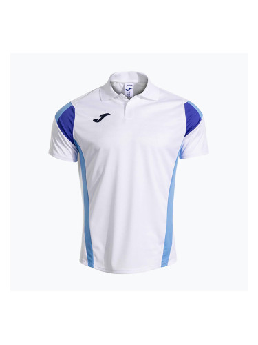 Мъжка тениска за тенис Joma Montreal white/sky blue