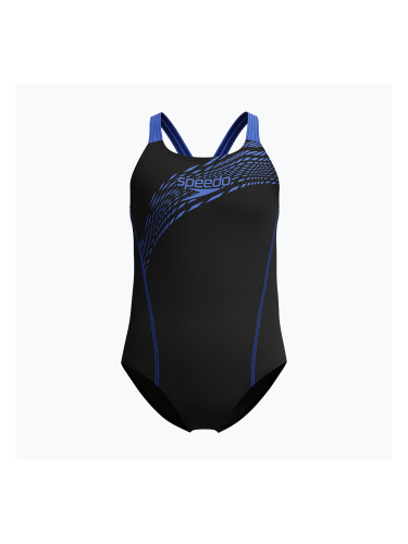 Детски цял бански костюм Speedo Medley Logo Medalist cobalt pop
