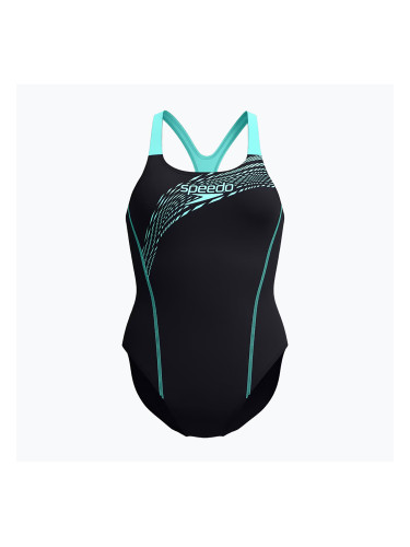 Дамски цял бански костюм Speedo Medley Logo Medalist arctic glass