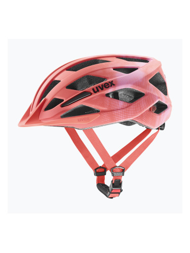 Детска велосипедна каска UVEX Air Wing 2 CC coral/strawberry matt