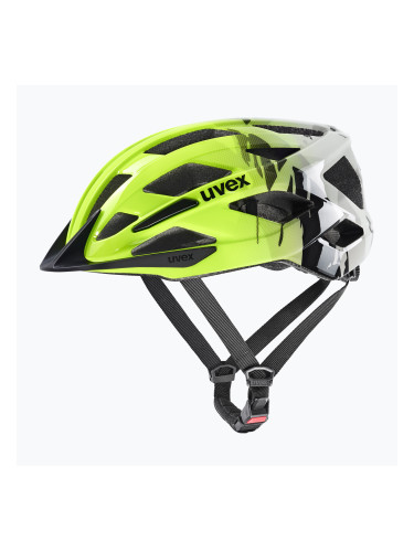 Детска велосипедна каска UVEX Air Wing 2 neon yellow/black