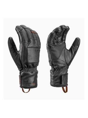 Мъжки скиорски ръкавици LEKI Montera Prime black/dark brown