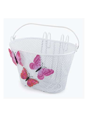 Кошница за кормило Basil Junior предна Jasmin Butterfly бяла B-30133