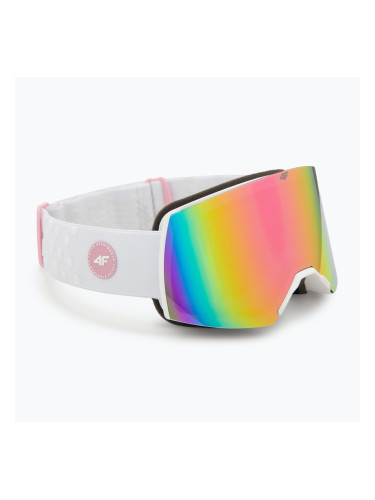 Детски скиорски очила 4F F040 white/multicolour