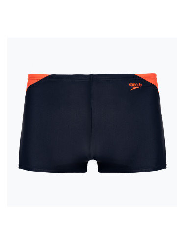 Детски бански Speedo Hyper Boom Logo Splice тъмносин/оранжев
