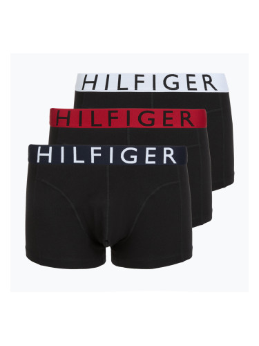 Боксерки Tommy Hilfiger Trunk WB 3 чифта medium red/tommy hilfiger white/desert sky
