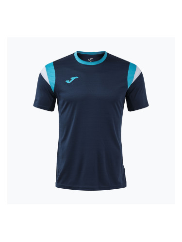 Мъжка тениска за тенис Joma Terra dark navy/turquoise fluor