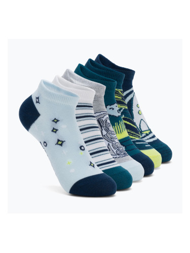 Детски чорапи SKECHERS 1/2 Terry Low Cut 6 чифта teal