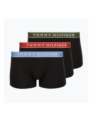 Боксерки Tommy Hilfiger Trunk WB 3 чифта brick blue/terra red/army green