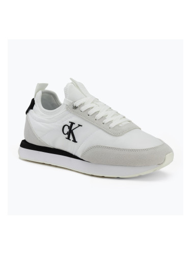 Дамски обувки Calvin Klein YW0YW02060 Retro Runner Sock Laceup Mix Mat bright white/black/marshmallow