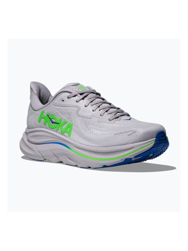 Мъжки обувки за бягане HOKA Clifton 10 Wide ash grey/neon green
