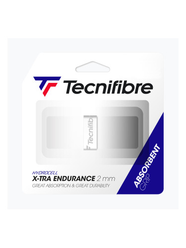 Тенисна лента за ракета Tecnifibre X-Tra Endurance white