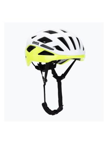 Велосипедна каска UVEX I-Volute white/neon yellow matt