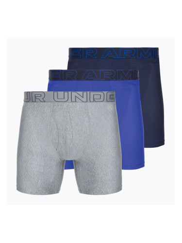 Мъжки боксерки Under Armour Perf Tech Mesh 6in 3 чифта midnight navy