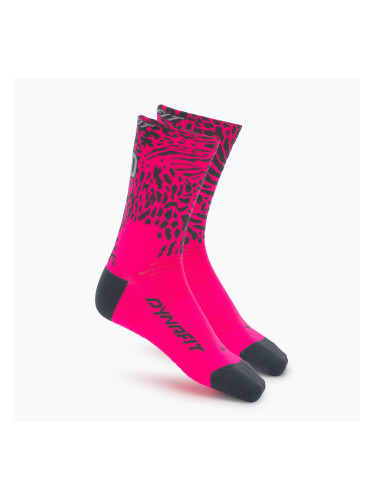 Чорапи DYNAFIT Run Wild Crew pink glo