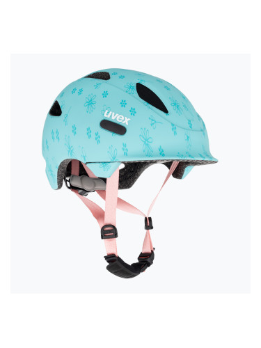 UVEX детска каска за велосипед Oyo Style цветя циан мат