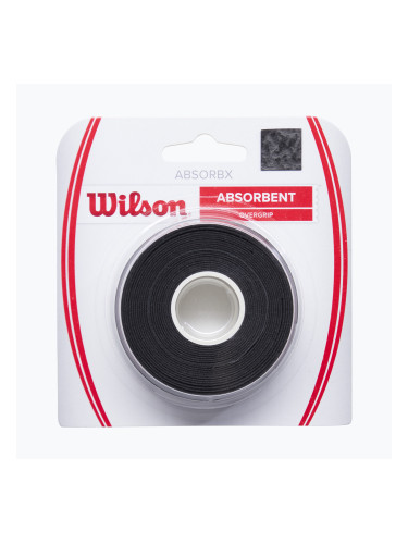 Грип за тенис ракета Wilson Absorbx Overgrip 3 бр. black/white