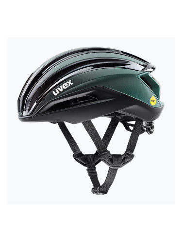 UVEX Surge Aero MIPS каска за велосипед черна/зелена матова