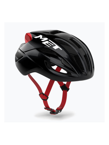 Каска за велосипед MET Rivale II Mips black/red glossy