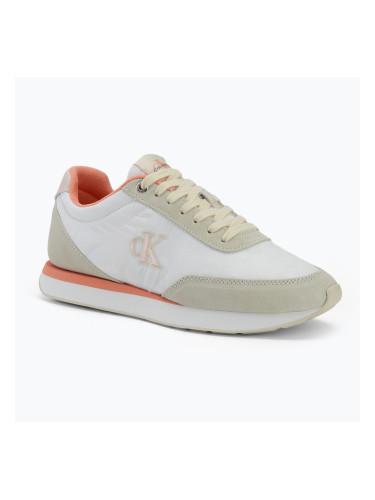 Дамски обувки Calvin Klein YW0YW01990 Retro Runner Lace Up Nylon Mg brilliant white/light cashew/pink