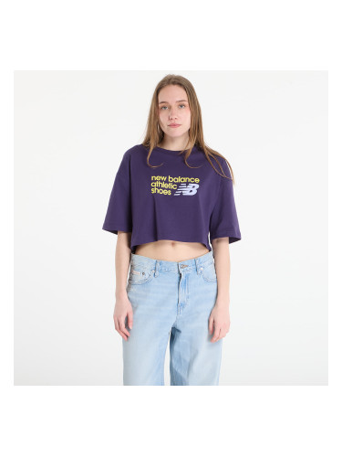 Тениска New Balance Athletics Premium Chest Logo Cropped T-Shirt Boyseerry L