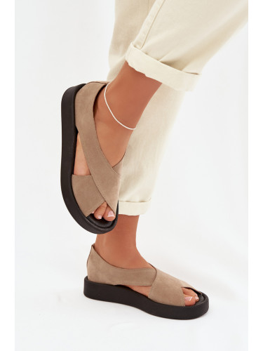 Дамски сандали Zazoo 3196 от естествен велур