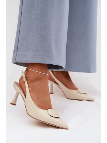 Дамски сандали на ток Boto с декоративни детайли