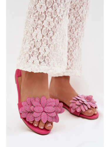 Дамски плоски лилави джапанки Boto Grelora