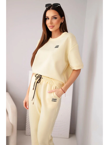 Дамски комплект с къс ръкав Kesi от вискоза