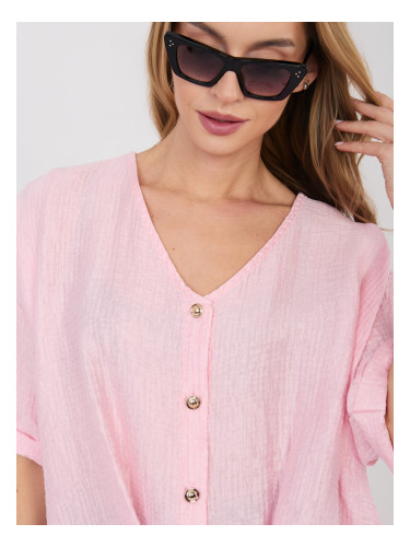 Светло розова дамска блуза