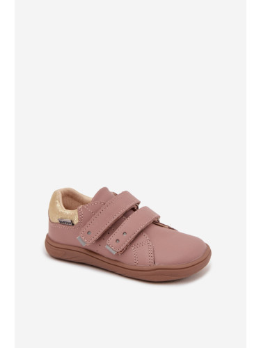 Детски кожени боси обувки Bartek розови
