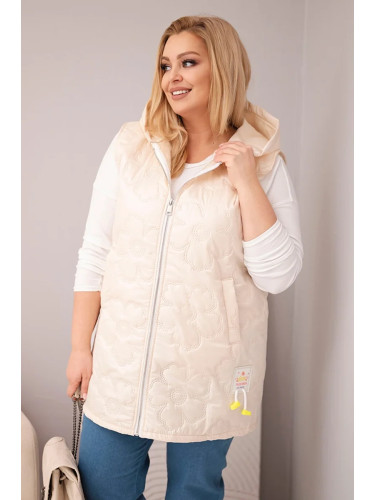 Дамски потник с качулка, размер plus size, Kesi Włoski