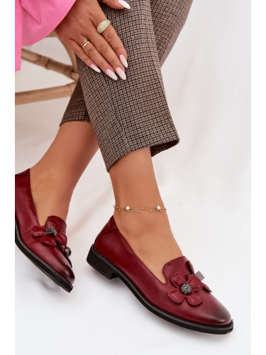 Дамски мокасини Boto с флорална декорация