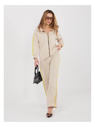 Дамски комплект със суитшърт с цип