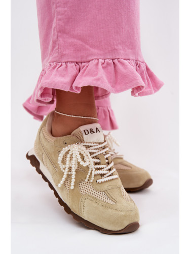 Дамски велурени маратонки D&A