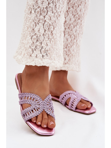 Дамски равни чехли Fariella лилави