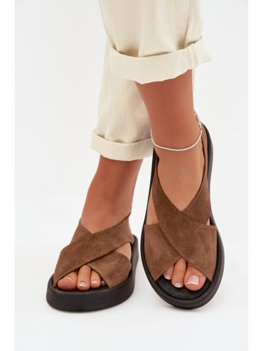 Дамски сандали Zazoo 3196 от естествен велур