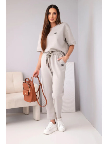 Дамски вискозен комплект Kesi в тъмнобежово