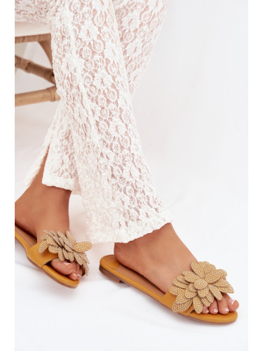 Жълти дамски чехли Boto Grelora