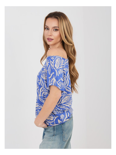 Тъмно синя лятна блуза