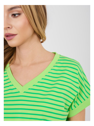 Дамска тениска с овърсайз райета