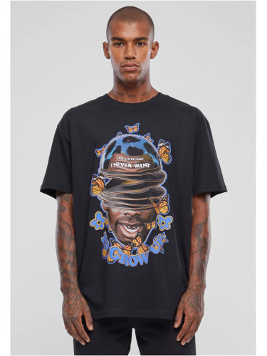 Мъжка тениска Grow Up Oversize черна