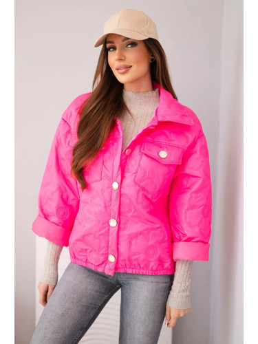 Дамско пролетно ватирано яке Kesi Włoski с флорален мотив