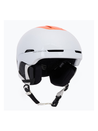 Скиорска каска POC Obex Connect hydrogen white/fluorescent orange avip