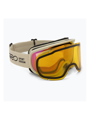 Дамски скиорски очила Giro Moxie stone stacked/amber pink/yellow