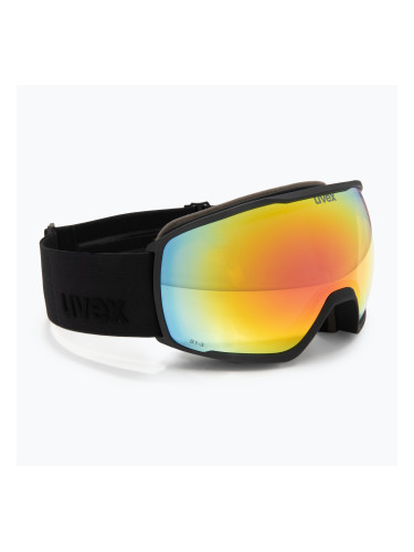 Скиорска маска UVEX Victorious V black matt/vario rainbow mirror