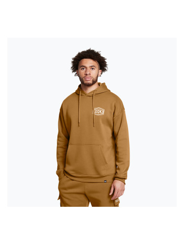 Мъжки суитшърт Under Armour Project Rock Icon Fleece Hoodie yellow ochre/silt